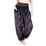 Harembroek Medium Eye donker blauw